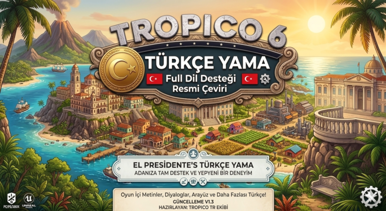 tropico 6 türkçe yama